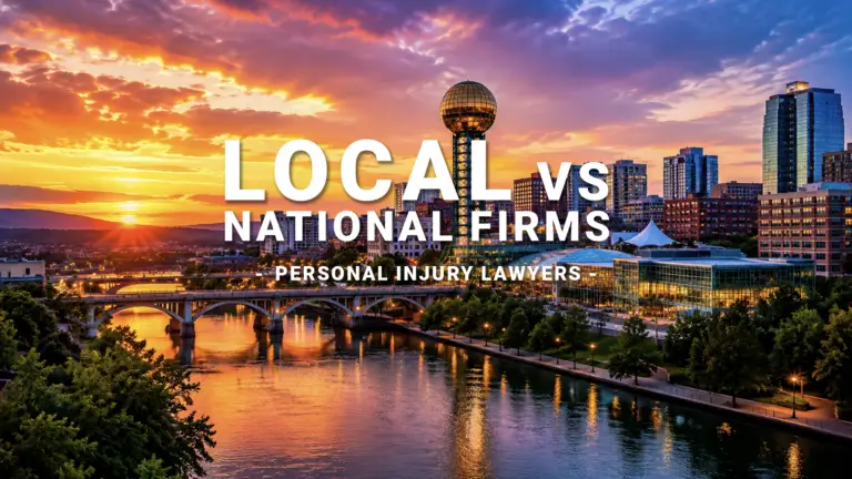 Local Knoxville Personal Injury Lawyers vs. National Firm